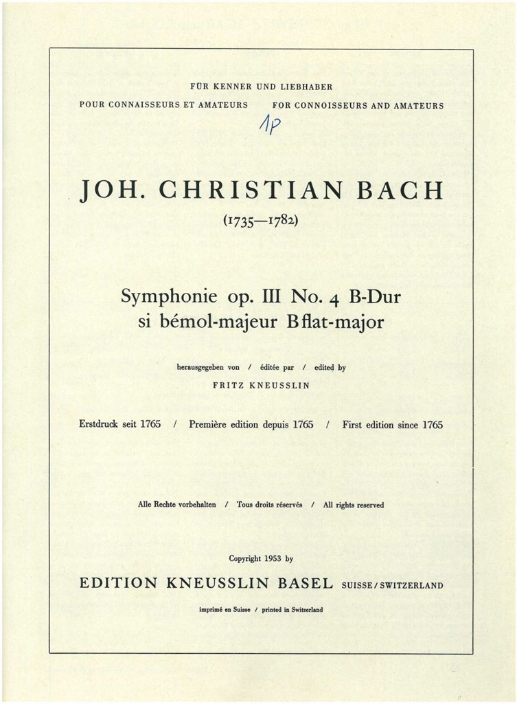 Sinfonie Op. 3 Nr. 4